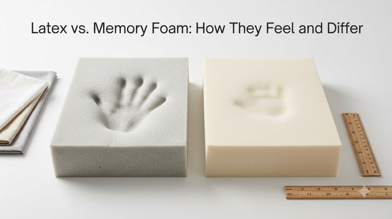 Latex vs. Memory Foam: How They Feel and Differ