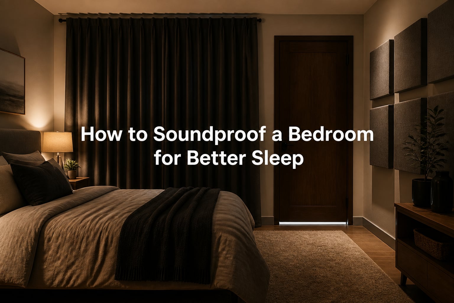 How to Soundproof a Bedroom for Better Sleep
