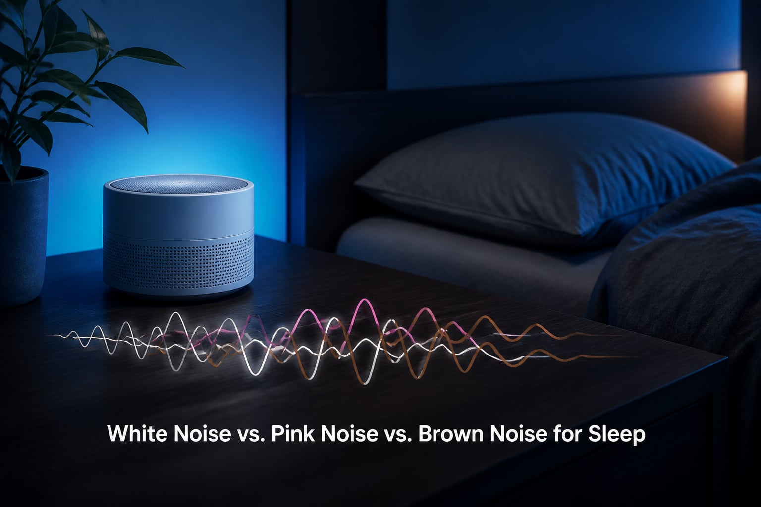 White Noise vs. Pink Noise vs. Brown Noise for Sleep