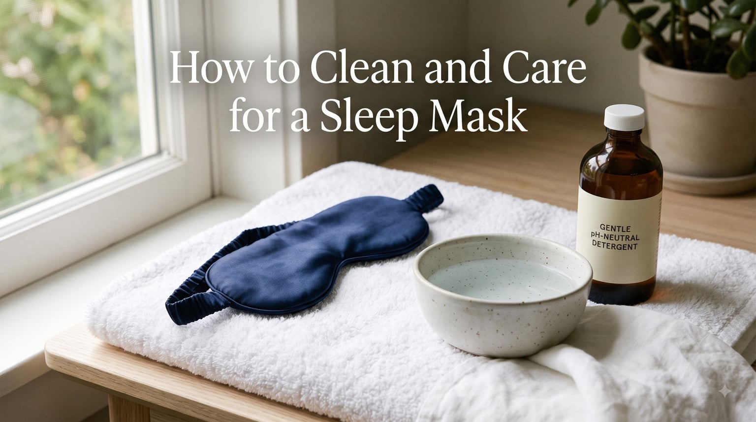 How to Clean and Care for a Sleep Mask