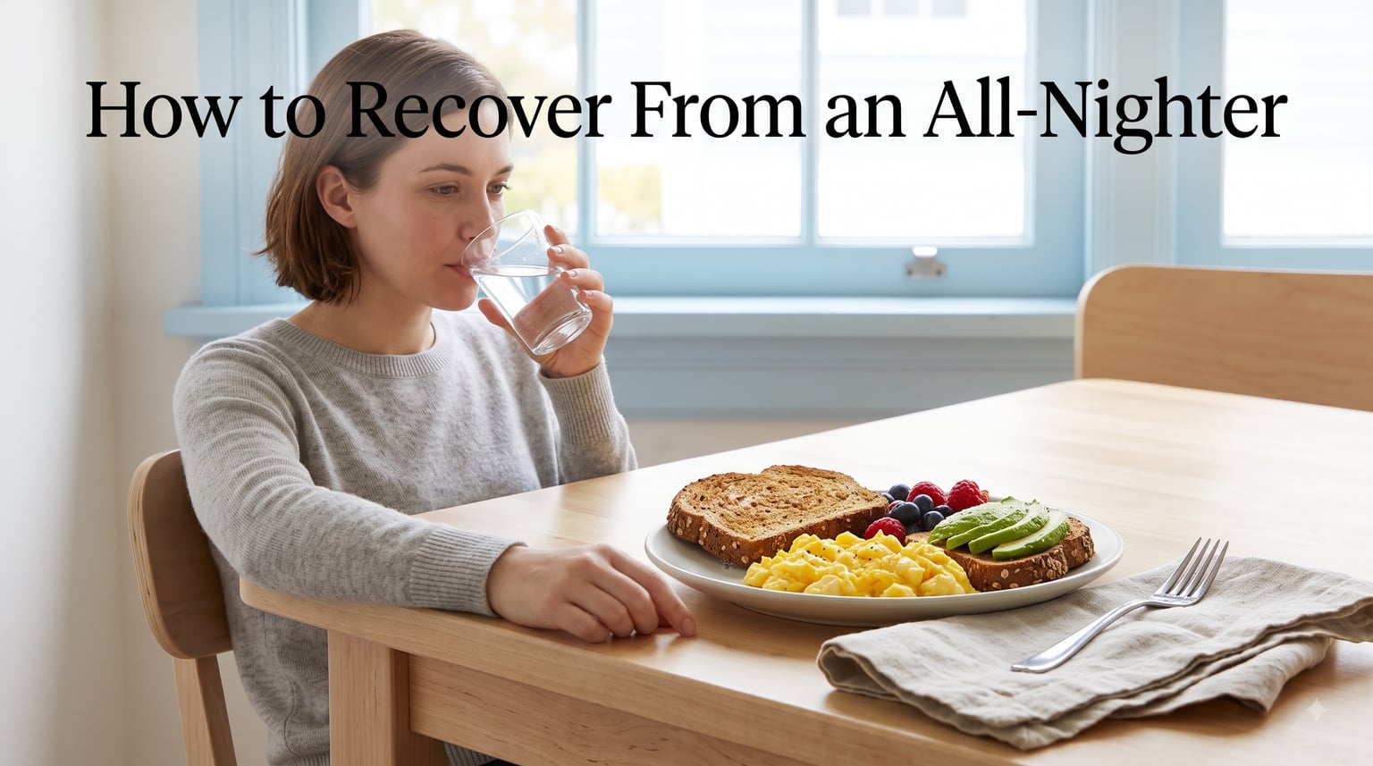 How to Recover From an All-Nighter