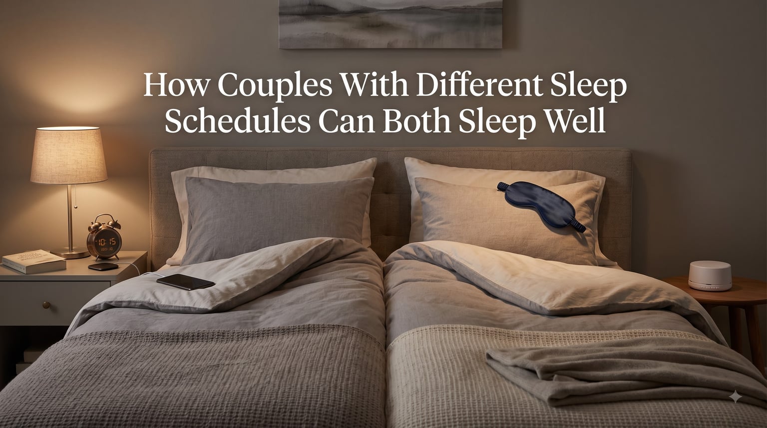 How Couples With Different Sleep Schedules Can Both Sleep Well