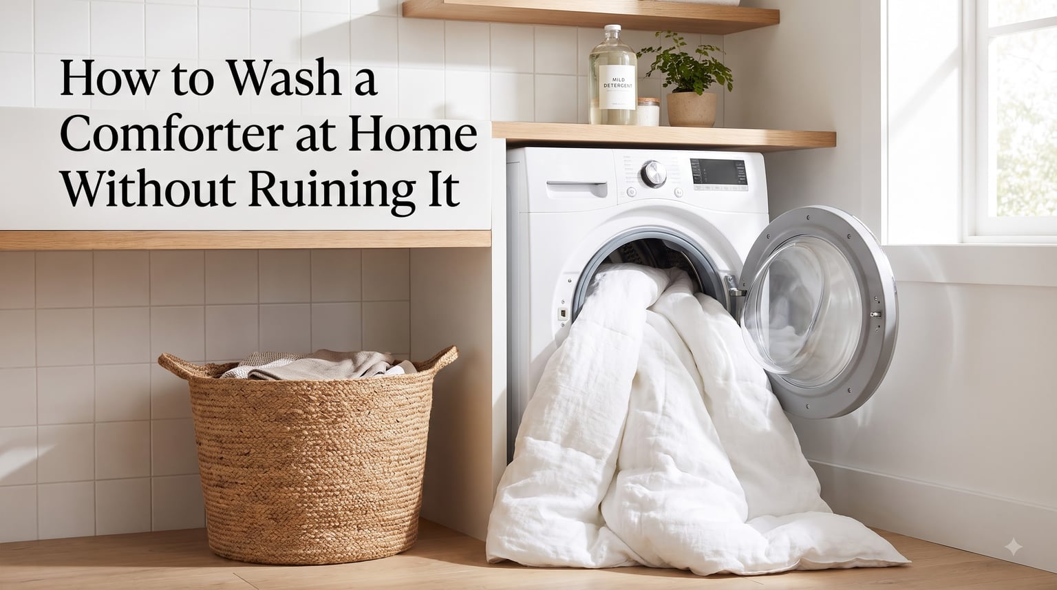 How to Wash a Comforter at Home Without Ruining It